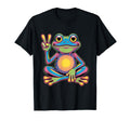 Psychedelic Frog Peace Sign T-Shirt - Fun Novelty Design for Adults - T-Shirt, Sweatshirt, Hoodie