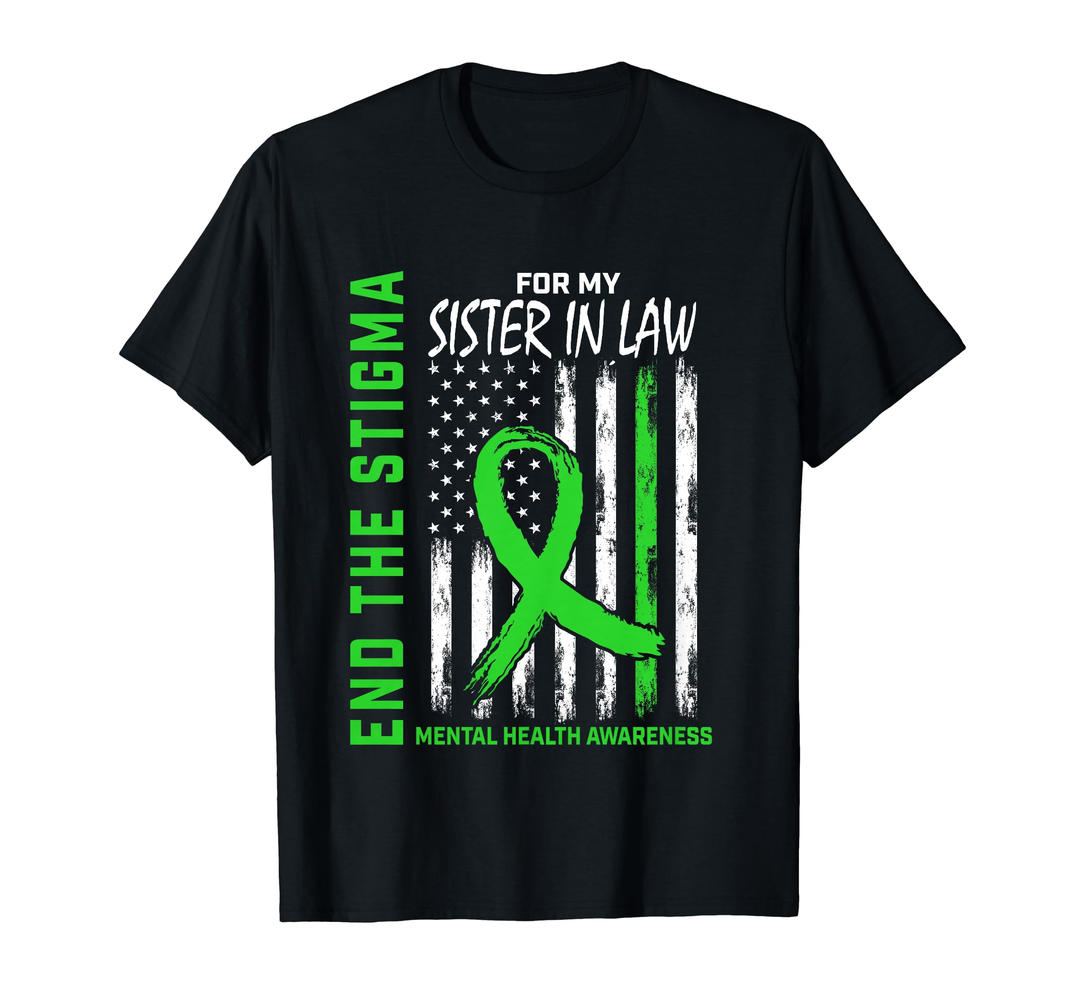 End Stigma Mental Health Awareness T-Shirt - Novelty Apparel for Adults - T-Shirt, Sweatshirt, Hoodie