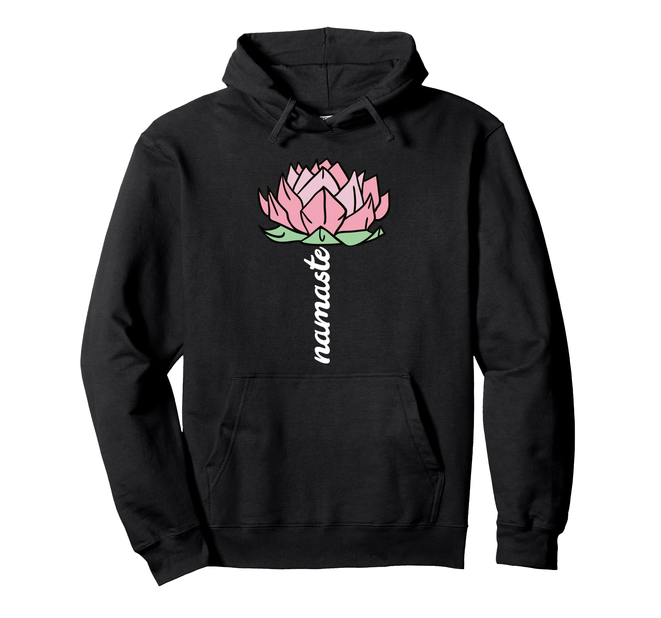 Namaste Lotus Flower Meditation Yoga Hoodie - Graphic Print Unisex - T-Shirt, Sweatshirt, Hoodie