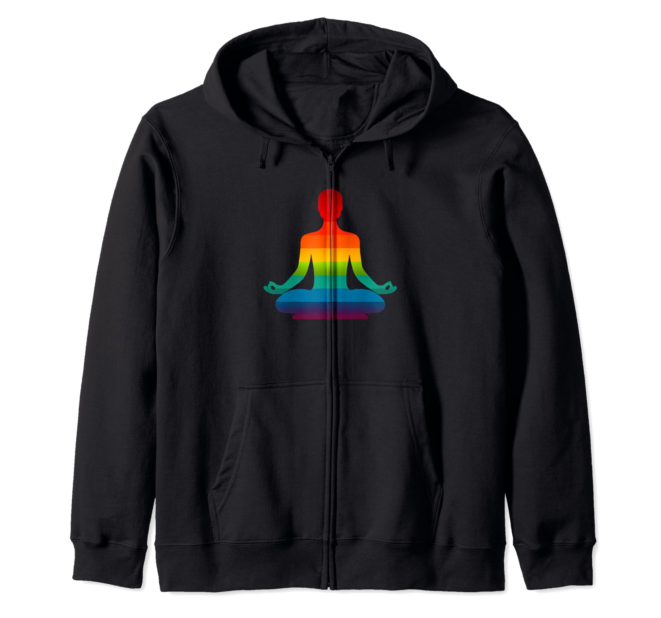 Yoga Lovers And Mindfulness Rainbow Sweatshirt - Unique Graphic for Adults - T-Shirt, Sweatshirt, Hoodie