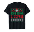 Dogs Books Coffee Funny Ideas Hoodie - Graphic Print for Adults - T-Shirt, Sweatshirt, Hoodie