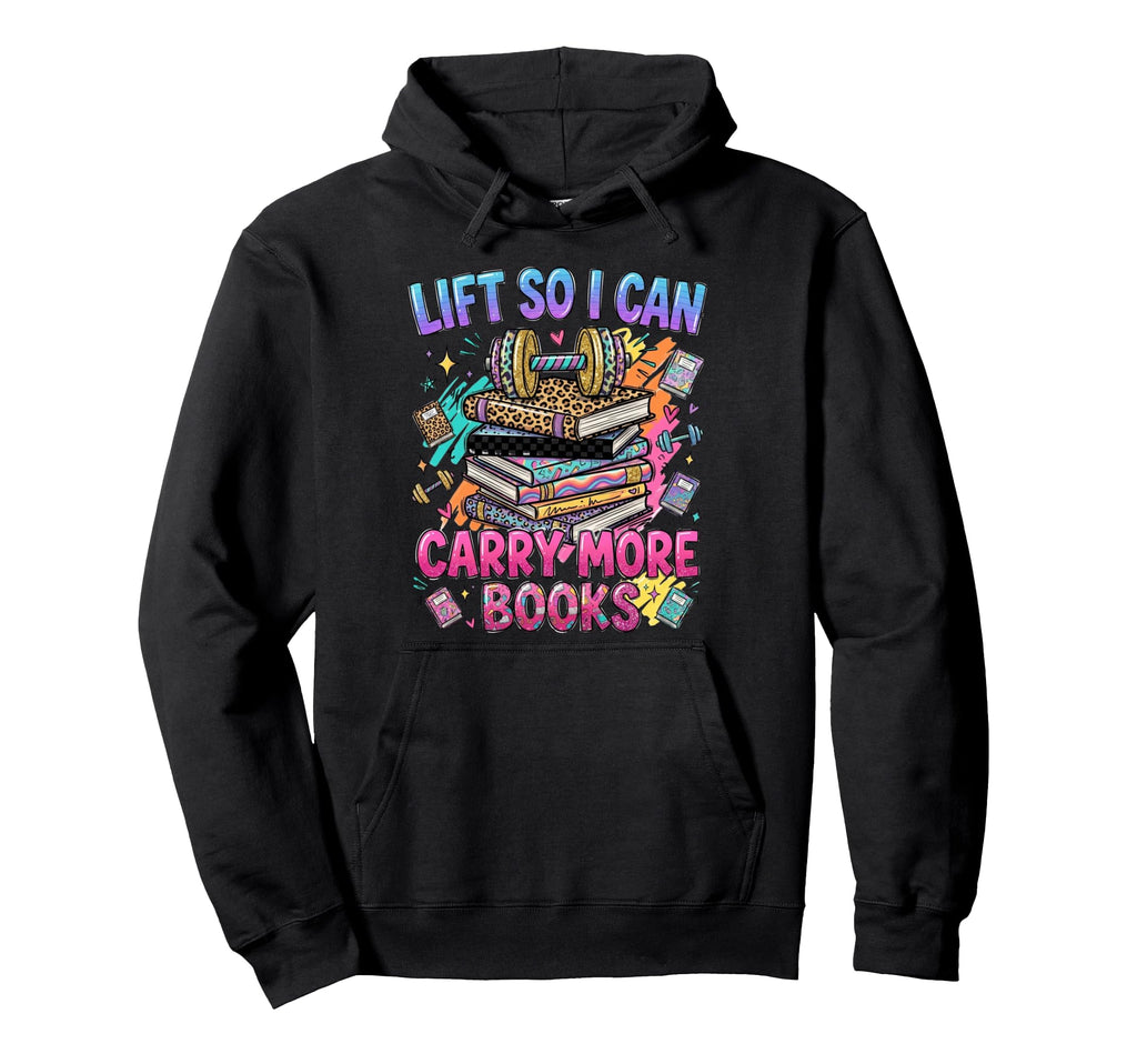 Funny Book Lover Fitness Mom Lifting Hoodie - Fun Novelty Design Unisex - T-Shirt, Sweatshirt, Hoodie