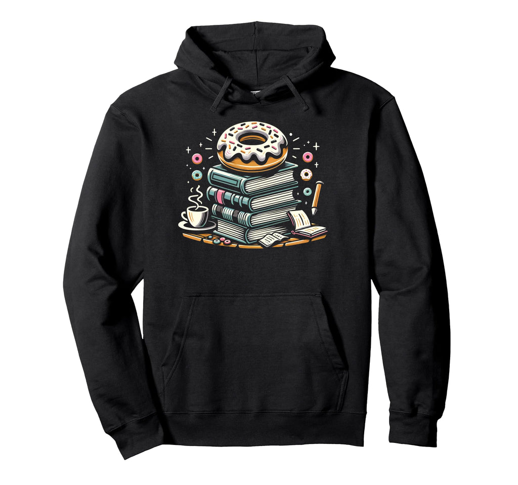 Donut Stop Reading Sweet Literary Escape Hoodie - Trendy Graphic Unisex - T-Shirt, Sweatshirt, Hoodie