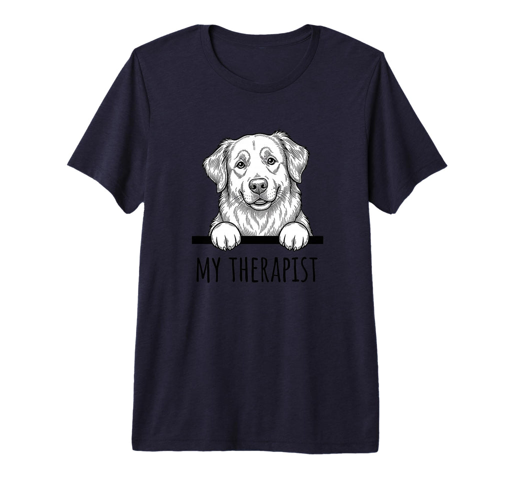 Support My Therapist Funny Dog Therapy T-Shirt - Novelty Apparel Men Women - T-Shirt, Sweatshirt, Hoodie