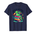 Kawaii Dragon Books Book Worm T-Shirt - Trendy Graphic for Adults - T-Shirt, Sweatshirt, Hoodie