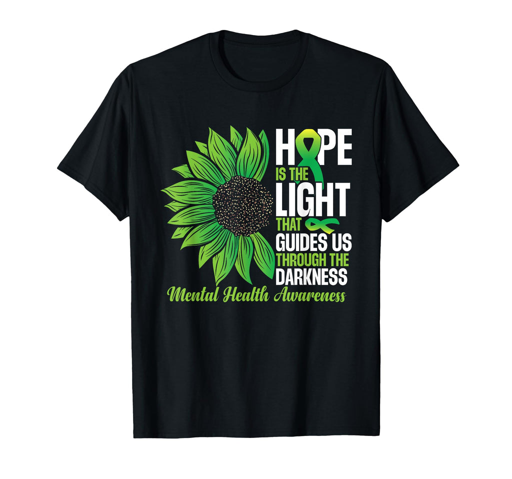 Green Ribbon Mental Health Awareness T-Shirt - Streetwear Style for Adults - T-Shirt, Sweatshirt, Hoodie