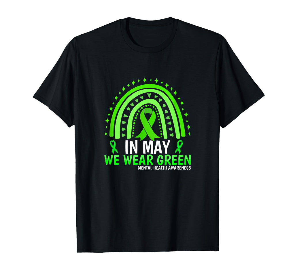 May We Wear Green Ribbon Mental T-Shirt - Streetwear Style for Adults - T-Shirt, Sweatshirt, Hoodie