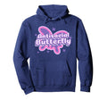 Antisocial Butterfly Funny Social Anxiety Hoodie - Graphic Print Men Women - T-Shirt, Sweatshirt, Hoodie