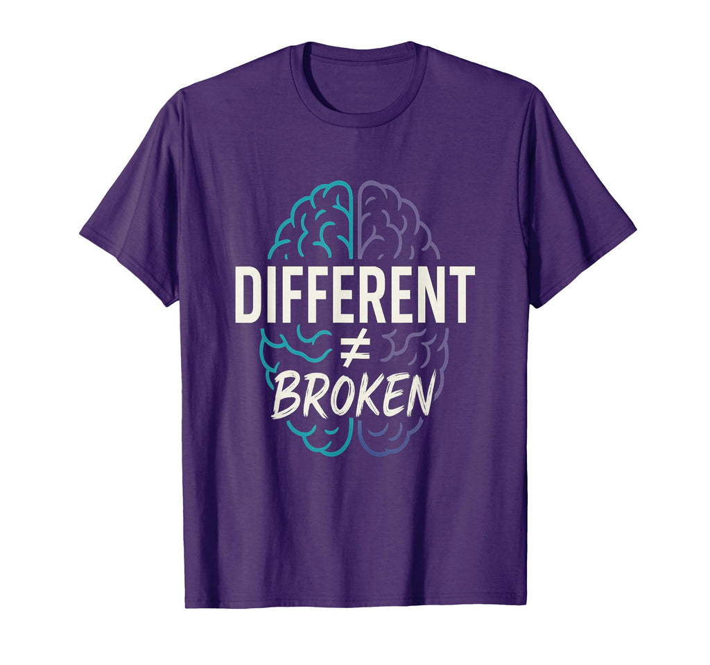 Different Not Broken Neurodivergent T-Shirt - Minimalist Print Men Women - T-Shirt, Sweatshirt, Hoodie