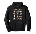 Funny Cat Yoga Poses Cats Meditation Hoodie - Aesthetic Graphic Men Women - T-Shirt, Sweatshirt, Hoodie
