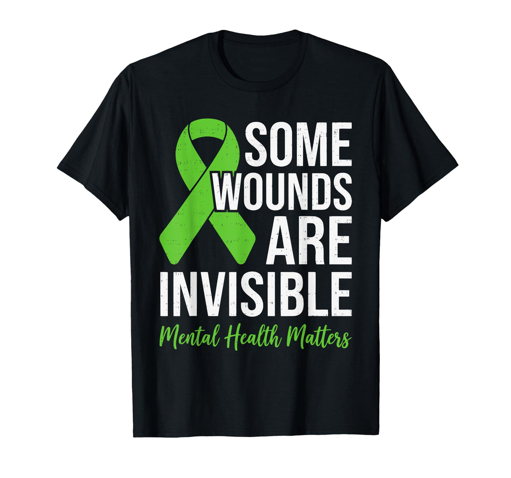 Some Wounds Are Invisible Mental Health T-Shirt - Minimalist Print Unisex - T-Shirt, Sweatshirt, Hoodie