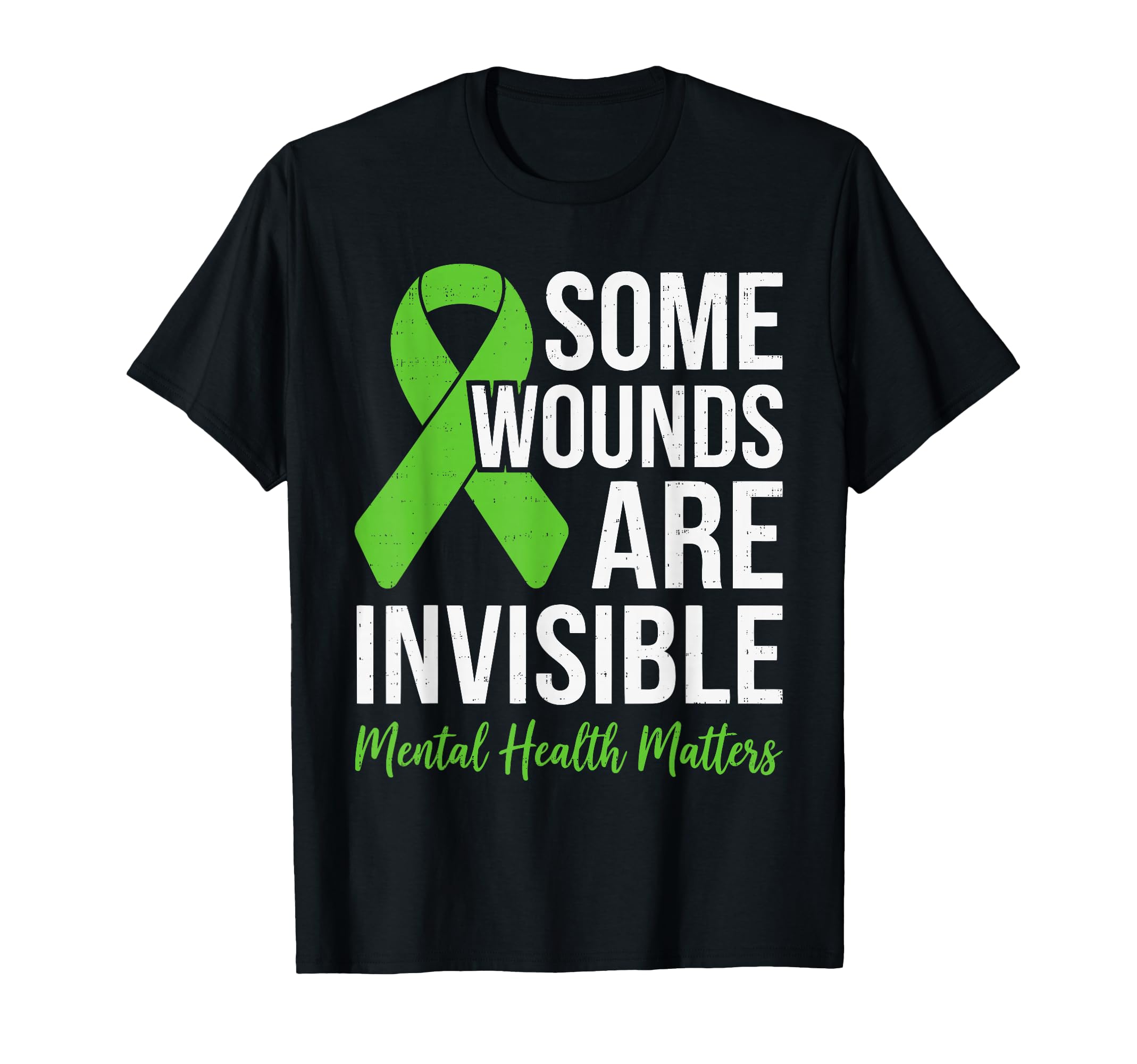 Some Wounds Are Invisible Mental Health T-Shirt - Minimalist Print Unisex - T-Shirt, Sweatshirt, Hoodie