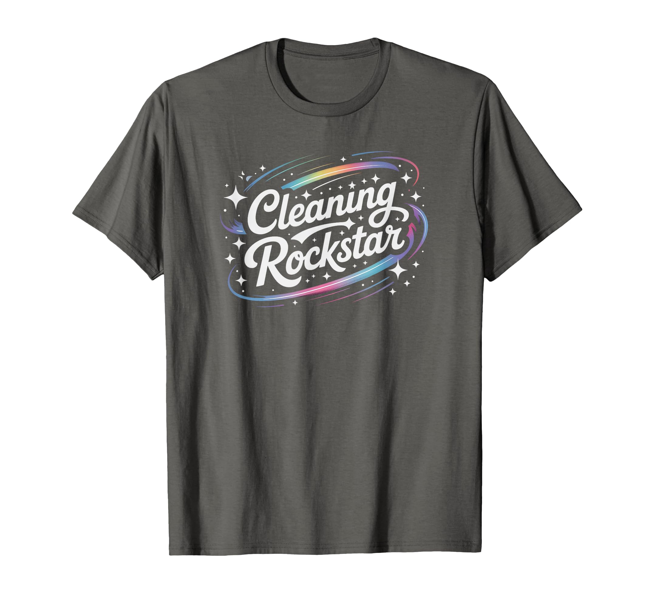 Best Ever Cleaning Rockstar Employee Dog T-Shirt - Minimalist Print Unisex - T-Shirt, Sweatshirt, Hoodie