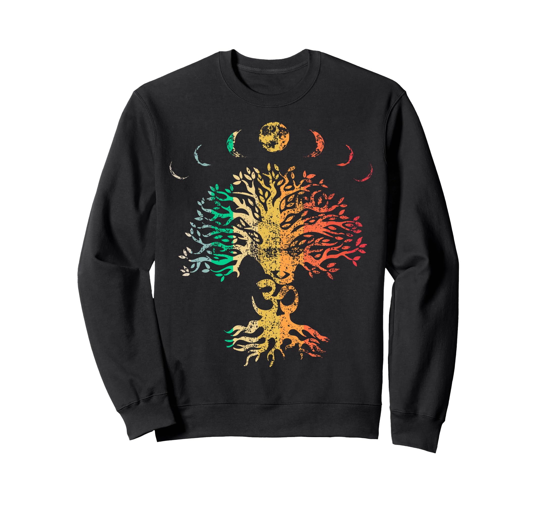Sacred Yoga Tree Meditation Om Sweatshirt - Trendy Graphic for Adults - T-Shirt, Sweatshirt, Hoodie