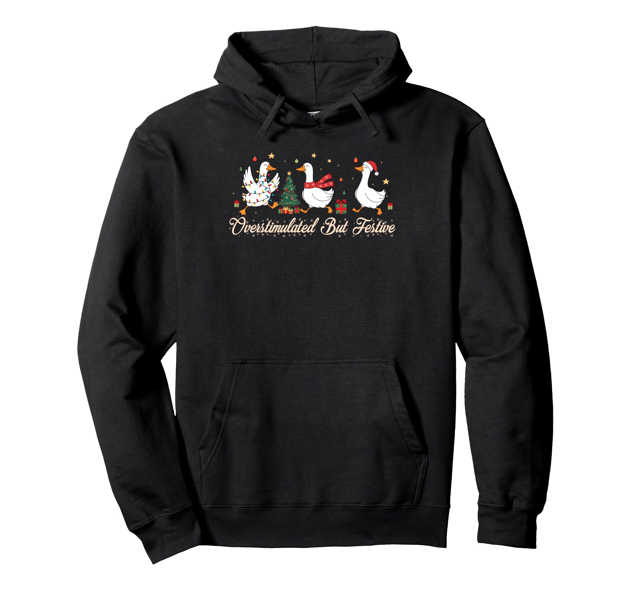 Vibes Silly Goose Overstimulated But Hoodie - Aesthetic Graphic Unisex - T-Shirt, Sweatshirt, Hoodie