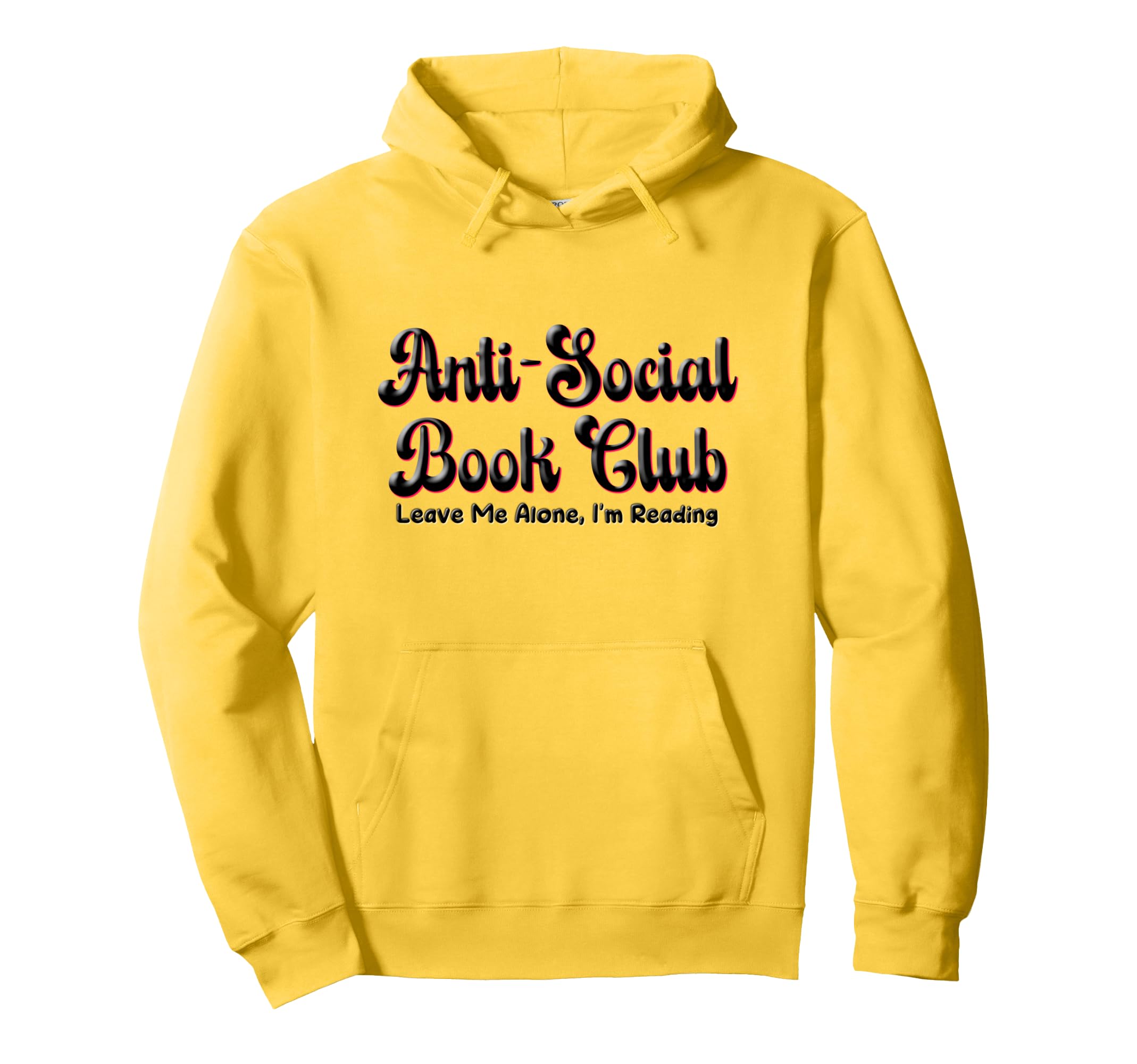Funny Anti Social Book Club Introvert Hoodie - Minimalist Print for Adults - T-Shirt, Sweatshirt, Hoodie