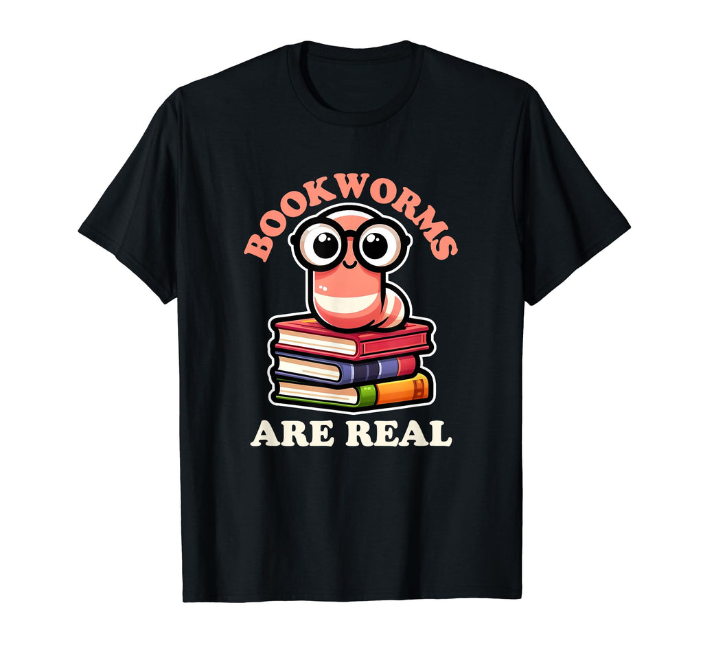 Bookworms Are Real Funny Book Lover T-Shirt - Aesthetic Graphic Men Women - T-Shirt, Sweatshirt, Hoodie