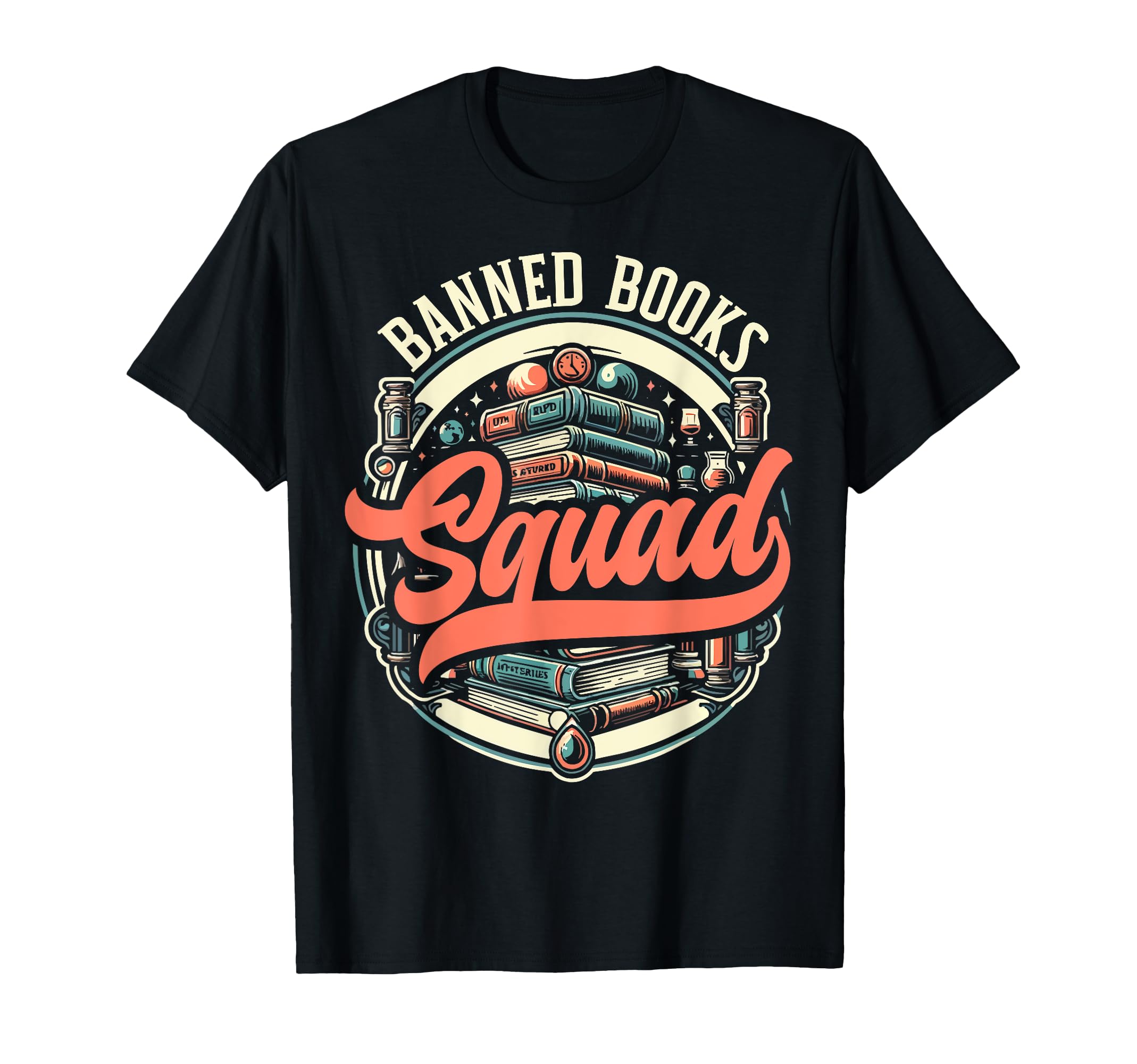 Read Banned Books Bookworm Book Lover T-Shirt - Minimalist Print Men Women - T-Shirt, Sweatshirt, Hoodie