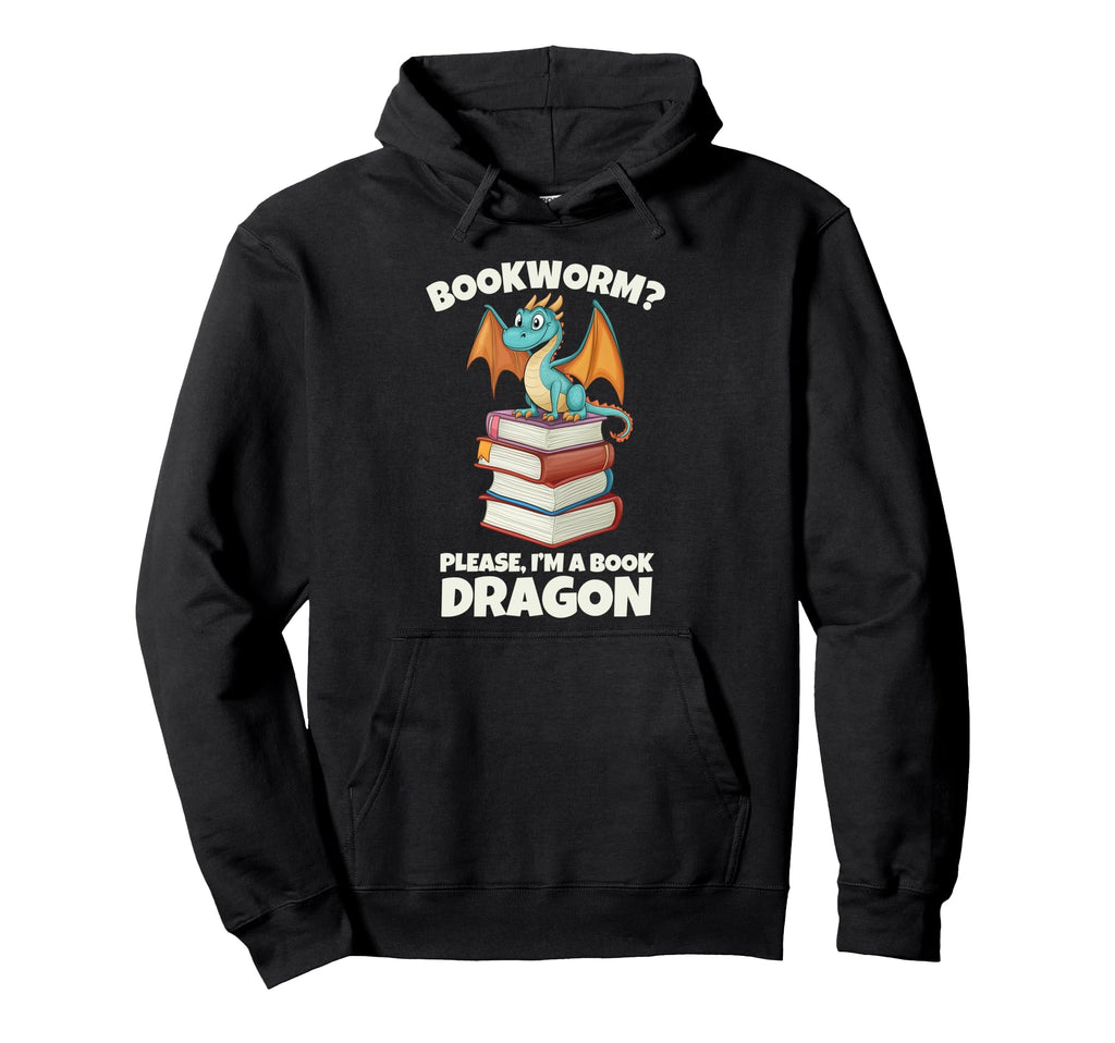 Book Dragon Hoodie - Novelty Apparel Men Women - T-Shirt, Sweatshirt, Hoodie