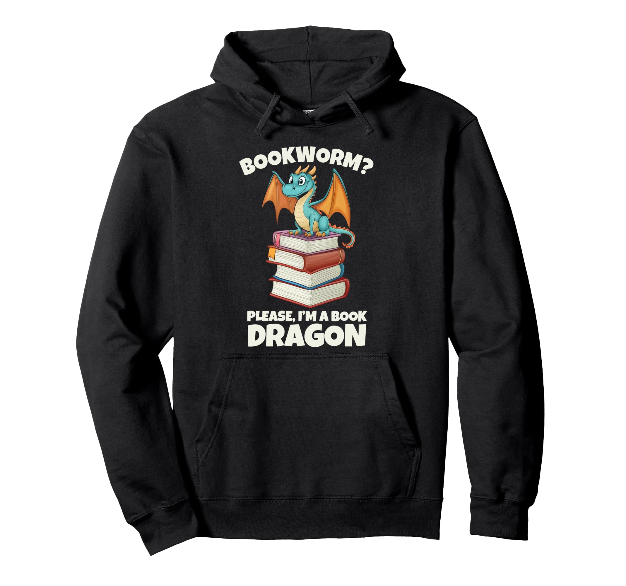 Book Dragon Hoodie - Novelty Apparel Men Women - T-Shirt, Sweatshirt, Hoodie