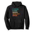 Funny Book Lover Reading Nerd Hoodie - Minimalist Print for Adults - T-Shirt, Sweatshirt, Hoodie