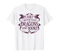 Easily Distracted Dragons And Books T-Shirt - Streetwear Style for Adults - T-Shirt, Sweatshirt, Hoodie