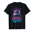 Easily Distracted Dragon And Books Book T-Shirt - Novelty Apparel Unisex - T-Shirt, Sweatshirt, Hoodie