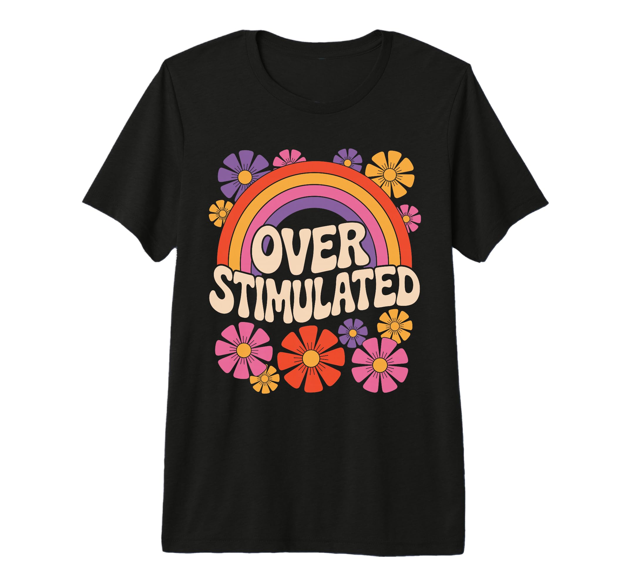 Neurodiverse Overstimulated Mental T-Shirt - Unique Graphic Men Women - T-Shirt, Sweatshirt, Hoodie