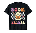 Book Yeah Groovy Ghost Reading Books T-Shirt - Graphic Print Men Women - T-Shirt, Sweatshirt, Hoodie