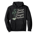 Book Dragon Fantasy Reader Cozy Hoodie - Fun Novelty Design for Adults - T-Shirt, Sweatshirt, Hoodie