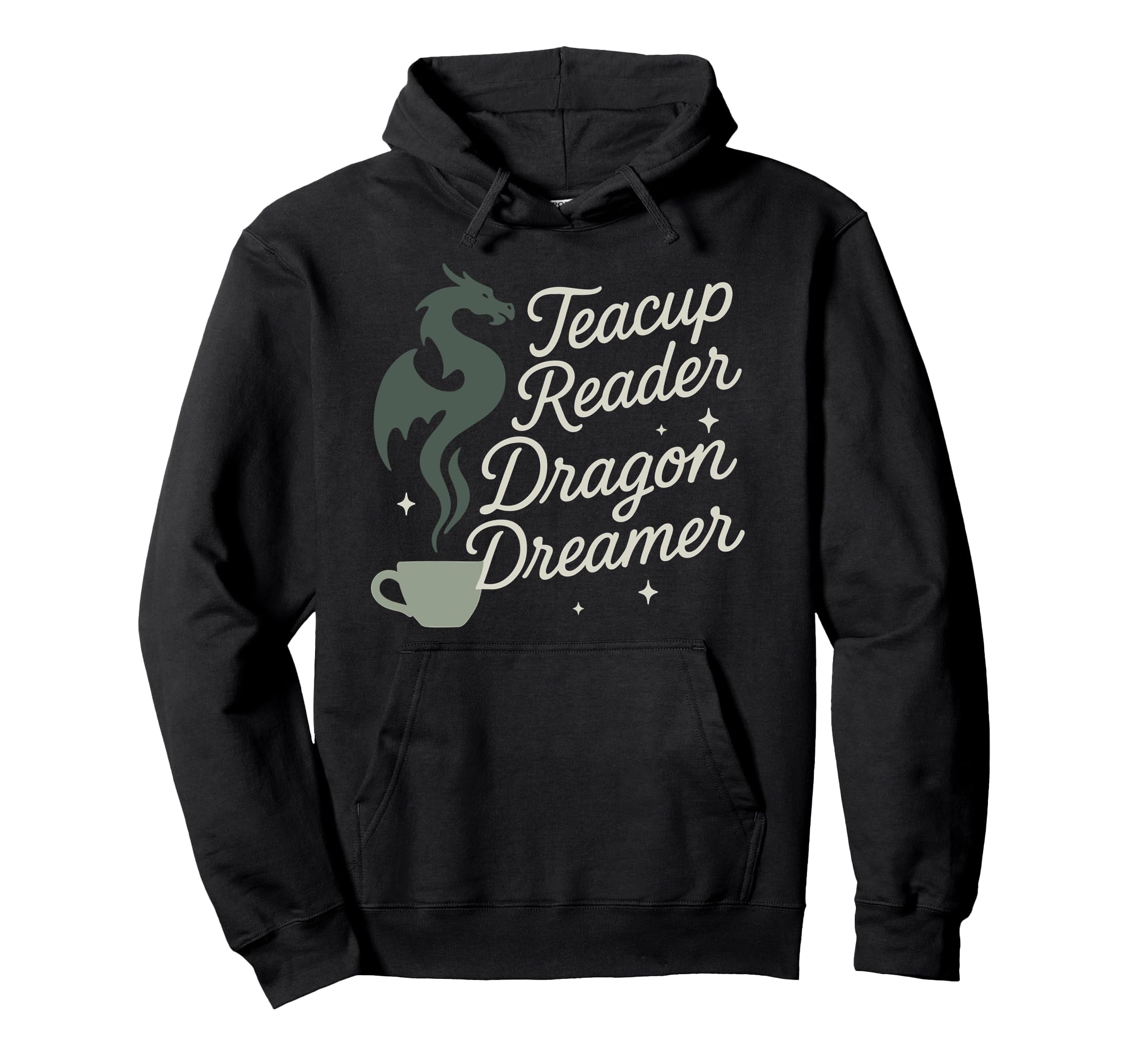 Book Dragon Fantasy Reader Cozy Hoodie - Fun Novelty Design for Adults - T-Shirt, Sweatshirt, Hoodie