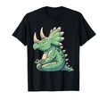 Meditation Triceratops Yoga Pose T-Shirt - Minimalist Print Men Women - T-Shirt, Sweatshirt, Hoodie