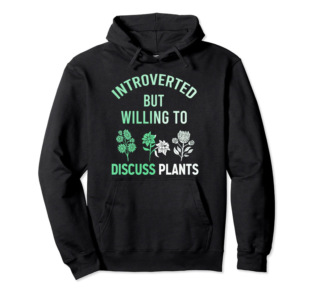 Introverted But Willing To Discuss Hoodie - Minimalist Print Men Women - T-Shirt, Sweatshirt, Hoodie