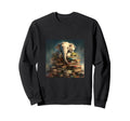 Book Nerd Elephant Reading Book Lover Sweatshirt - Minimalist Print Unisex - T-Shirt, Sweatshirt, Hoodie