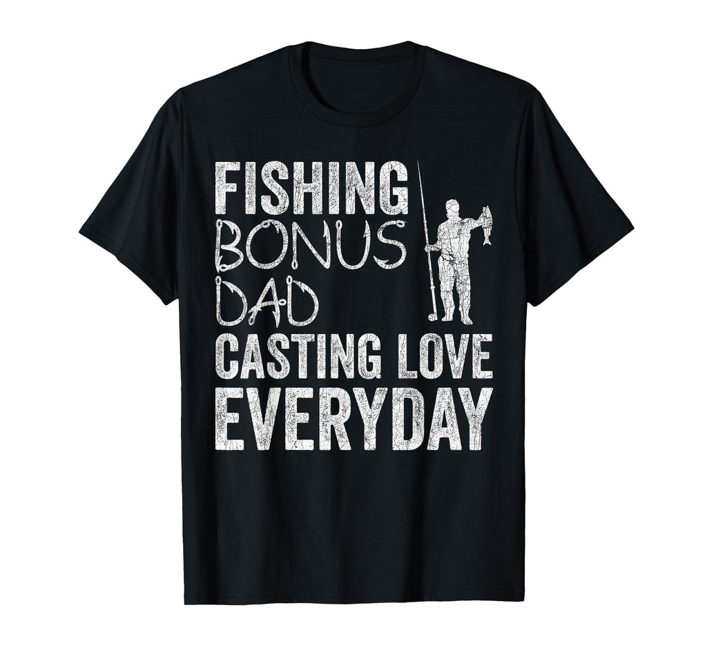 Stepdad Fishing Fishing Bonus Dad T-Shirt - Trendy Graphic for Adults - T-Shirt, Sweatshirt, Hoodie