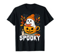 Ghost Reading Book Lovers Halloween Coffee T-Shirt - Novelty Apparel Unisex - T-Shirt, Sweatshirt, Hoodie