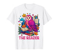 Reading Book Lover Owl Librarian School T-Shirt - Graphic Print Men Women - T-Shirt, Sweatshirt, Hoodie