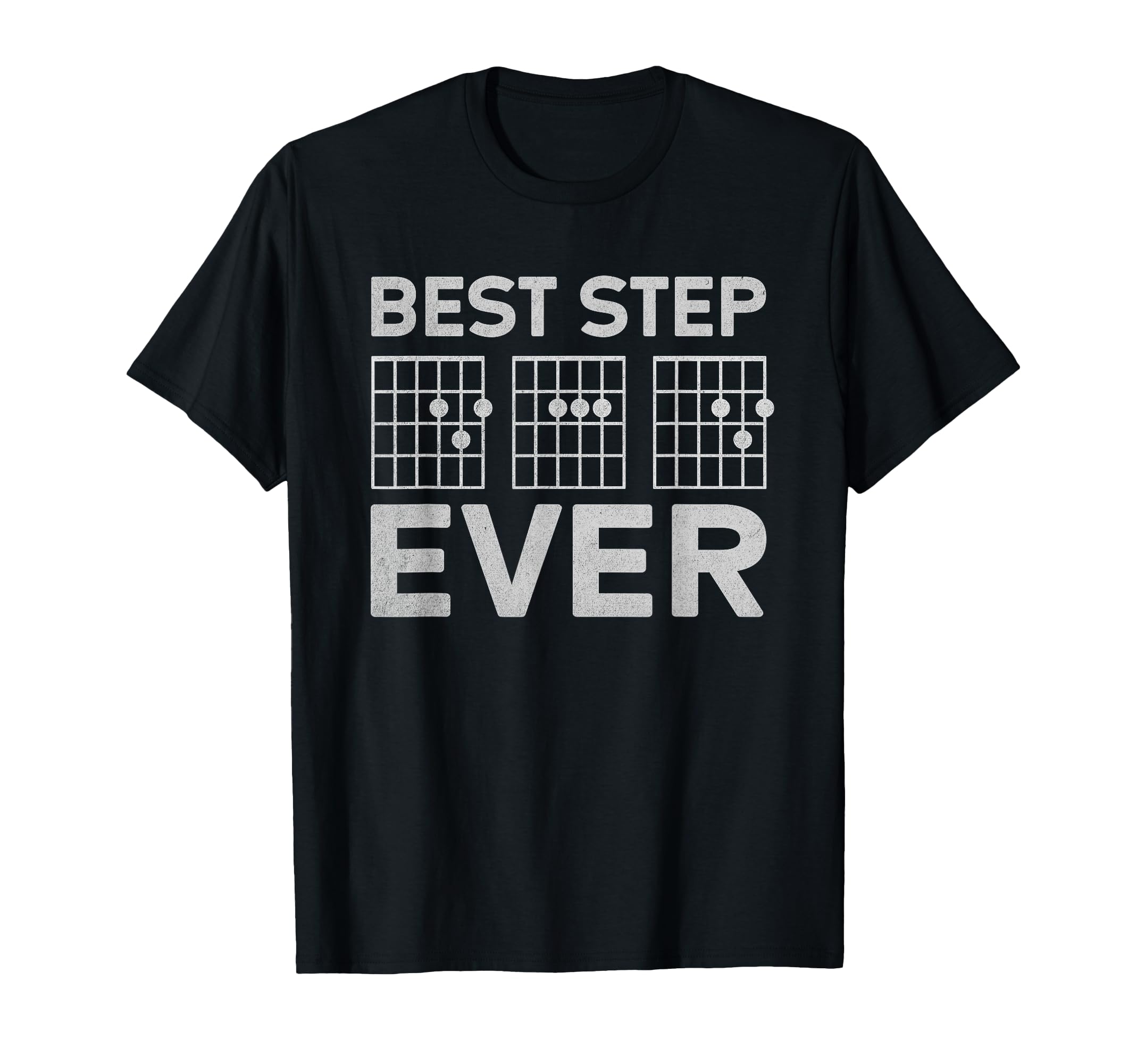 Best Step Dad Ever Guitar Chords T-Shirt - Minimalist Print Unisex - T-Shirt, Sweatshirt, Hoodie