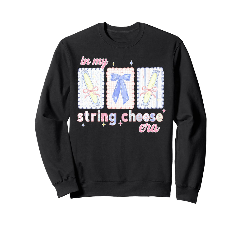 Coquette My String Cheese Era Mama Sweatshirt - Graphic Print for Adults - T-Shirt, Sweatshirt, Hoodie