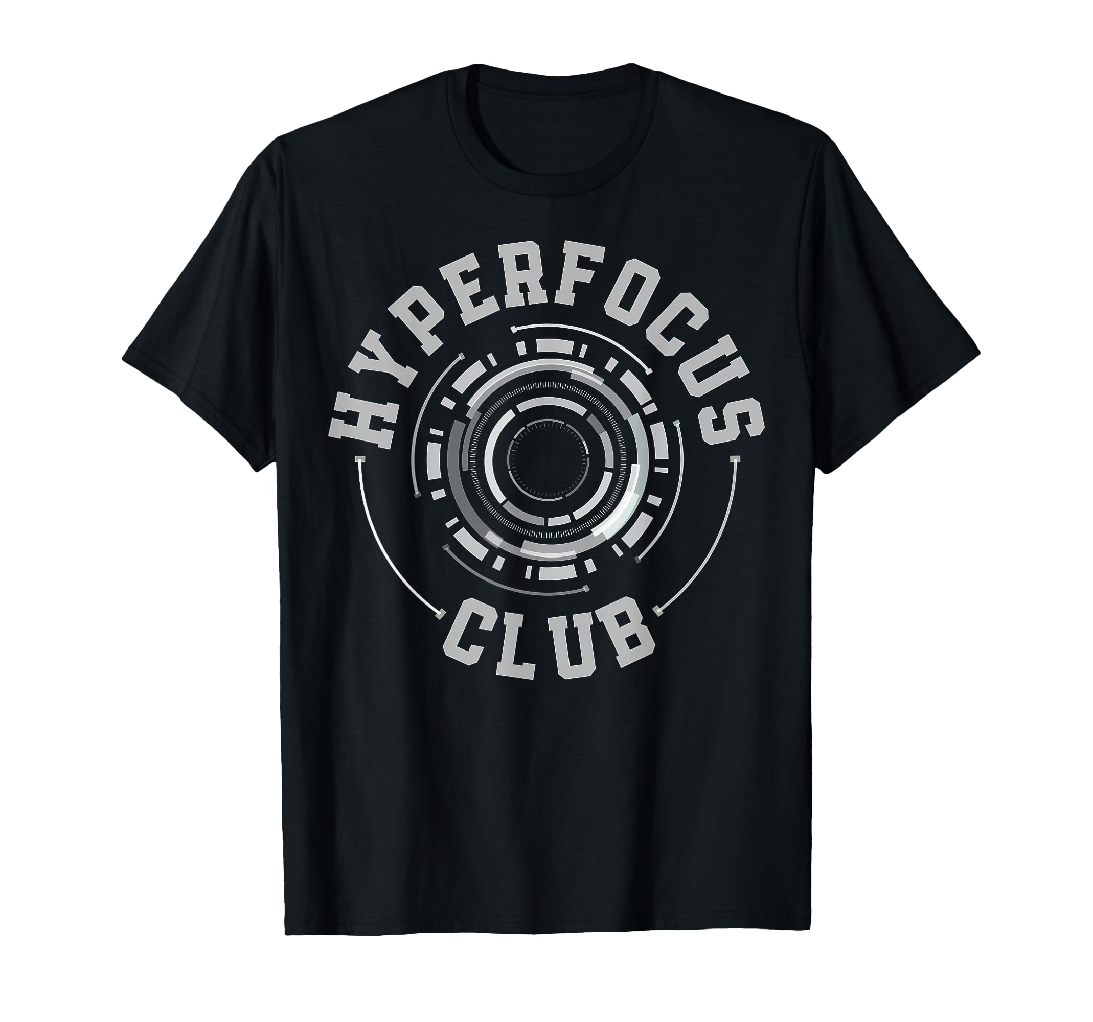 Adhd Funny Hyperfocus Club Adhd T-Shirt - Custom Art Print Unisex - T-Shirt, Sweatshirt, Hoodie