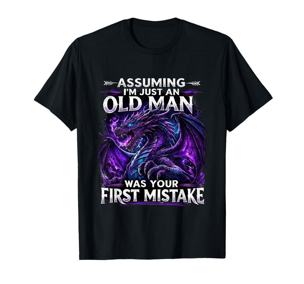 Assuming Im Just Old Fantasy Book Reader T-Shirt - Minimalist Print Unisex - T-Shirt, Sweatshirt, Hoodie