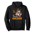 Best Therapy Is Golden Retriever Dog Puppy Hoodie - Novelty Apparel Unisex - T-Shirt, Sweatshirt, Hoodie
