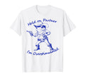 Hold Partner Im Overstimulated Frog Cowboy T-Shirt - Graphic Print Unisex - T-Shirt, Sweatshirt, Hoodie