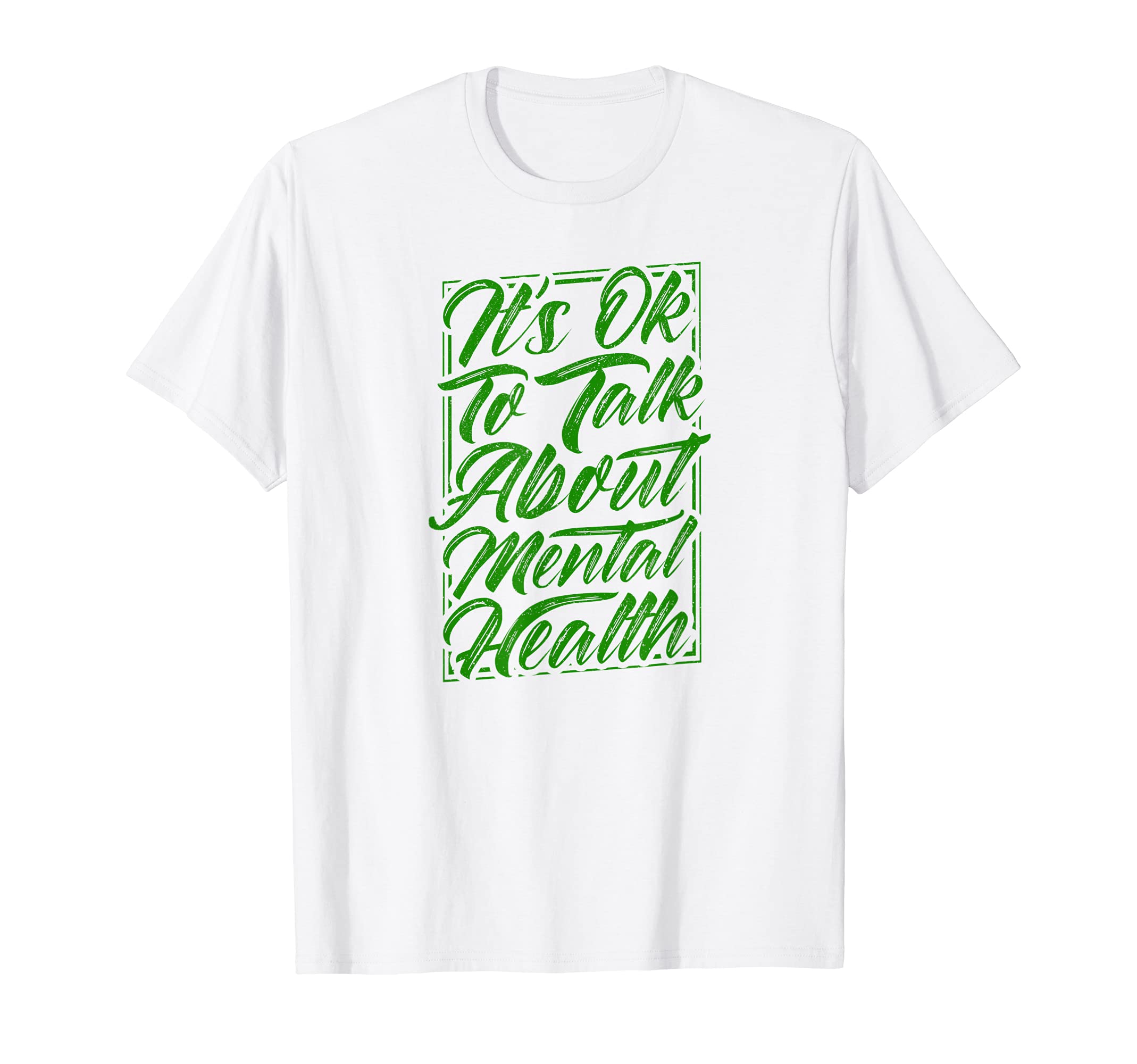 Okay To Talk About Mental Health T-Shirt - Custom Art Print Men Women - T-Shirt, Sweatshirt, Hoodie