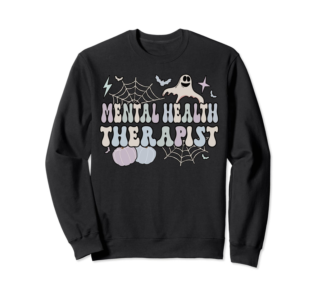 Spooky Mental Health Therapist Sweatshirt - Unique Graphic for Adults - T-Shirt, Sweatshirt, Hoodie