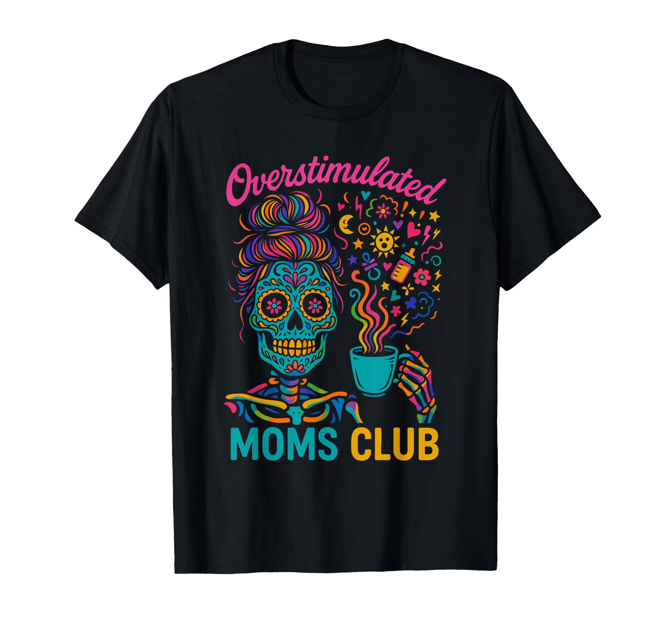 Groovy Overstimulated Moms Club Hoodie - Streetwear Style Men Women - T-Shirt, Sweatshirt, Hoodie