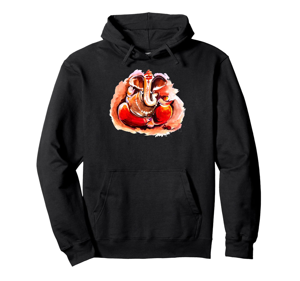 Ganesha Yoga Mandala Meditation Hoodie - Minimalist Print Men Women - T-Shirt, Sweatshirt, Hoodie