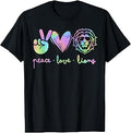 Lion Mascot Back to School Spirit Peace Love Lions Kids Mom T-Shirt Unisex T-shirt, Sweatshirt, Hoodie, Long Sleeve Tee - T-Shirt, Sweatshirt, Hoodie