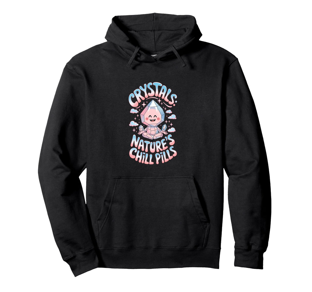 Healing Stone Crystals Energy Spiritual Hoodie - Trendy Graphic Men Women - T-Shirt, Sweatshirt, Hoodie