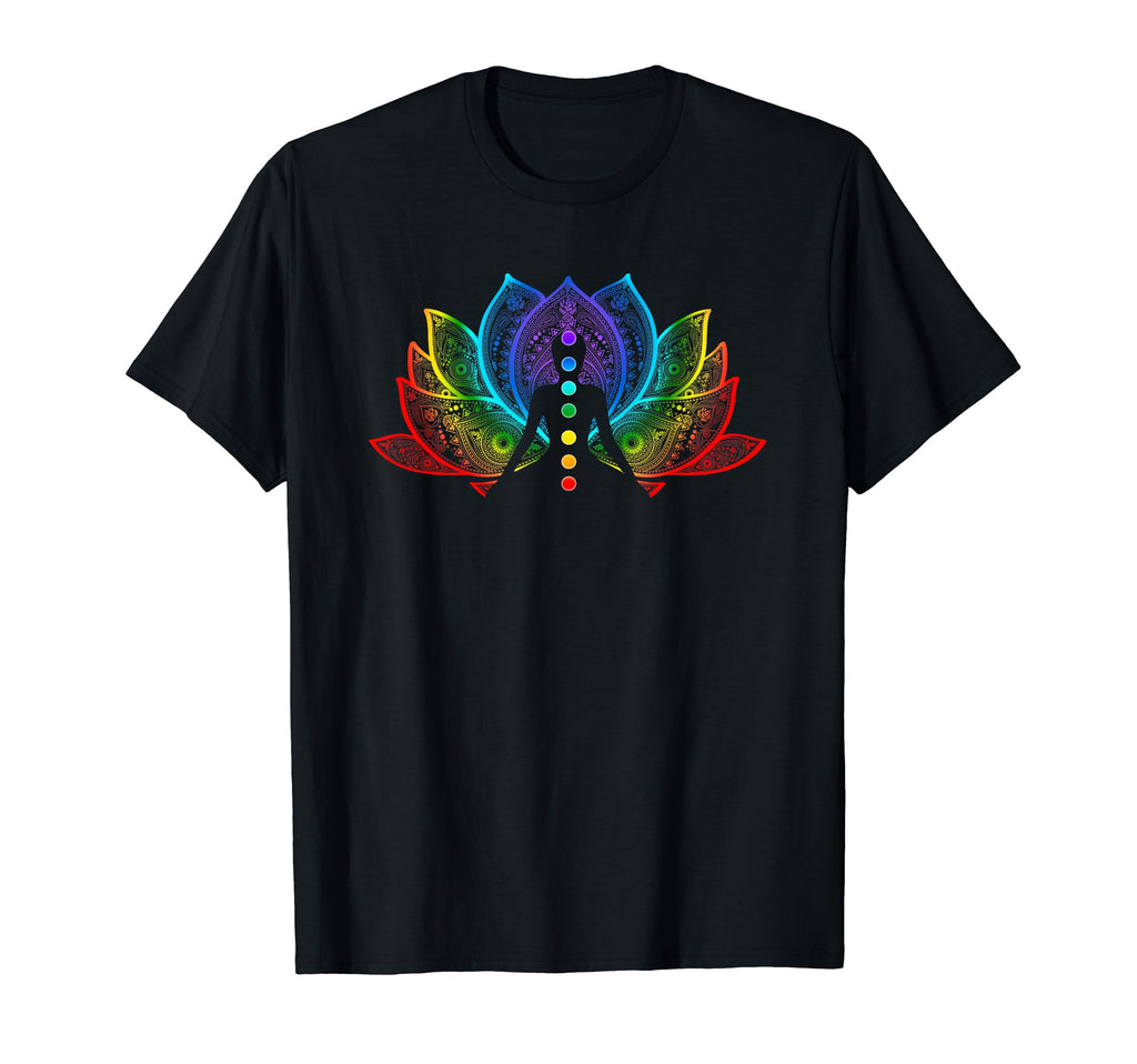 Zen Lotus Flower Yoga Chakra T-Shirt - Casual Everyday Wear for Adults - T-Shirt, Sweatshirt, Hoodie